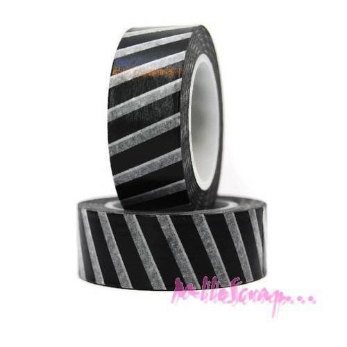Masking tape déco autocollant embellissement scrapbooking carterie diy journaling - 10 mètres