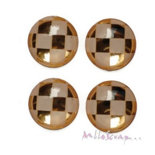 Strass damier à coller embellissement scrapbooking carterie bijoux diy - 5 pièces