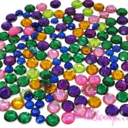 Gros lot strass à coller ou à coudre embellissement scrapbooking bijoux diy - 150 pièces