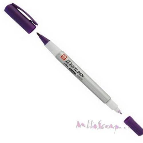 *crayon feutre violet identi-pen "sakura" colorisation tampons scrapbooking carterie (ref.110). * 