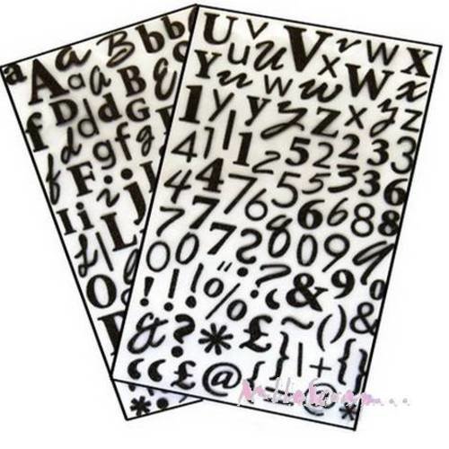 lettres adhésives stickers