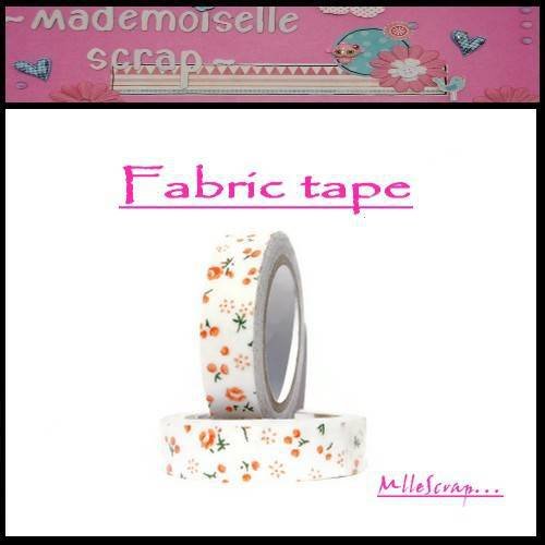 *5 m fabric tape autocollant embellissement scrapbooking carterie 10* 