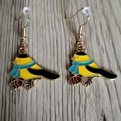 Boucles d'oreilles oiseaux