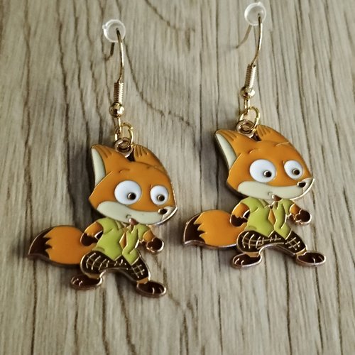 Boucles d'oreilles zootopie de disney