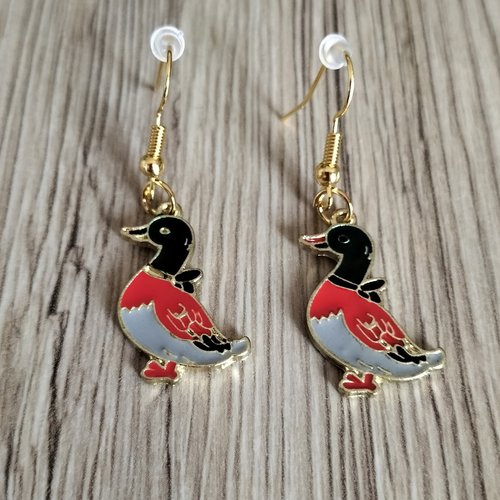Boucles d'oreilles canards
