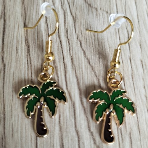 Boucles d’oreilles palmiers
