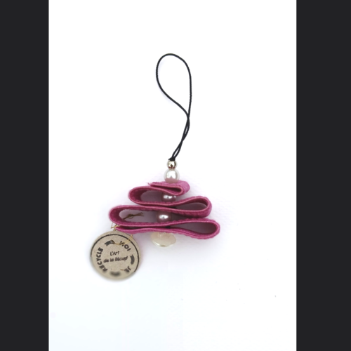 Décoration de noël : petit sapin couleur lilas