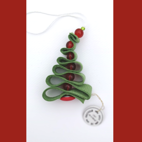 Décoration de noël : petit sapin couleur vert