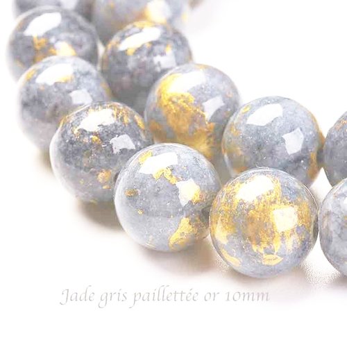 Perlin - Perles de jade en pierre semi-précieuse 10/8/6/4 mm opaque blanche  ronde pour chaque perle à enfiler pour le bricolage de chaîne (8 mm 1 rang)  : : Cuisine et Maison