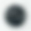 Naturel obsidienne cabochon, ovale, noir moucheté blanc  18x13x5mm
