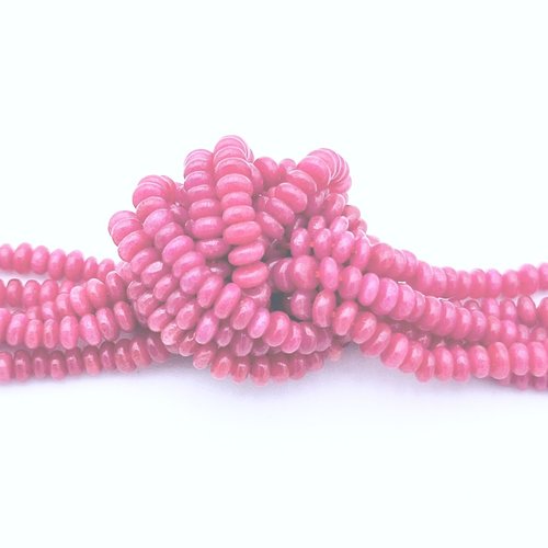 40 perles jade boulier cassis   3mm