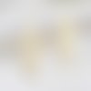 2 estampes losage 44x16mm laiton or 24kt  losange