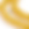20 perles pierre jade jaune soleil  ronde 4mm