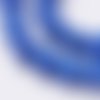 X10 perles pierre jade bleu ronde  8mm
