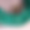 6mm: 20 perles pierre  jade naturelle teintée ronde vert 271