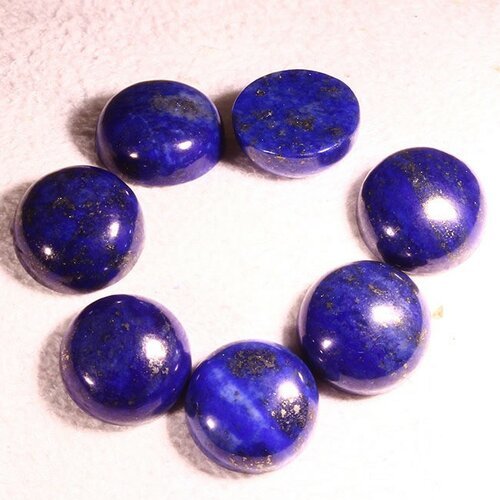1 cabochon pierre véritable lapis-lazuli non teinté 12mm