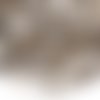 30 perles de verre  de bohème facette gris" smoke "  ab 4mm