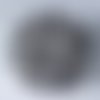 4 estampes fleur ronde vif argent ciselés 45mm