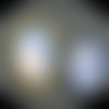 1 cabochon d'opaline ou verre translucide neigeux  18x25mm
