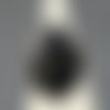 X1 cabochon onyx véritable noir ovale  18x25mm