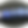X10perles d'agates craquelées bleu lagon 8mm