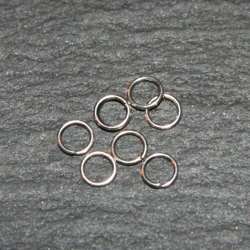 X100 anneaux ouvert 3mm métal argenté epaisseur 0.3mm