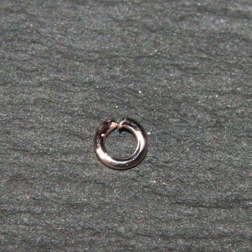 50 anneaux métal argenté 4mm 1mm epaisseur