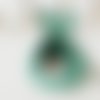 Corbeille panier vide poche en forme de goût/oeuf/lapin au crochet couleur vert