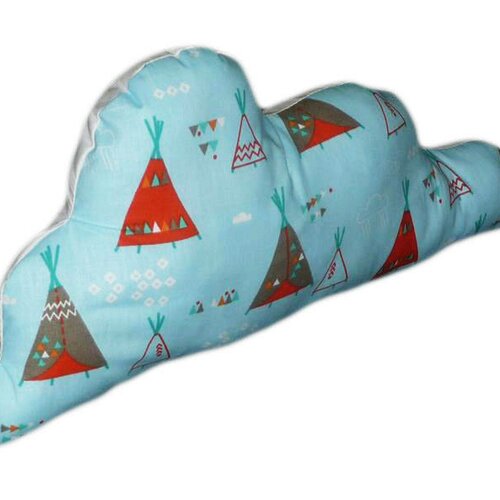 Coussin nuage tipi indien