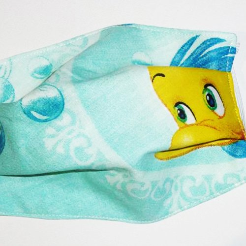 Masque de protection en tissu lavable et réutilisable réversible pour enfant - polochon - masque aux normes afnor