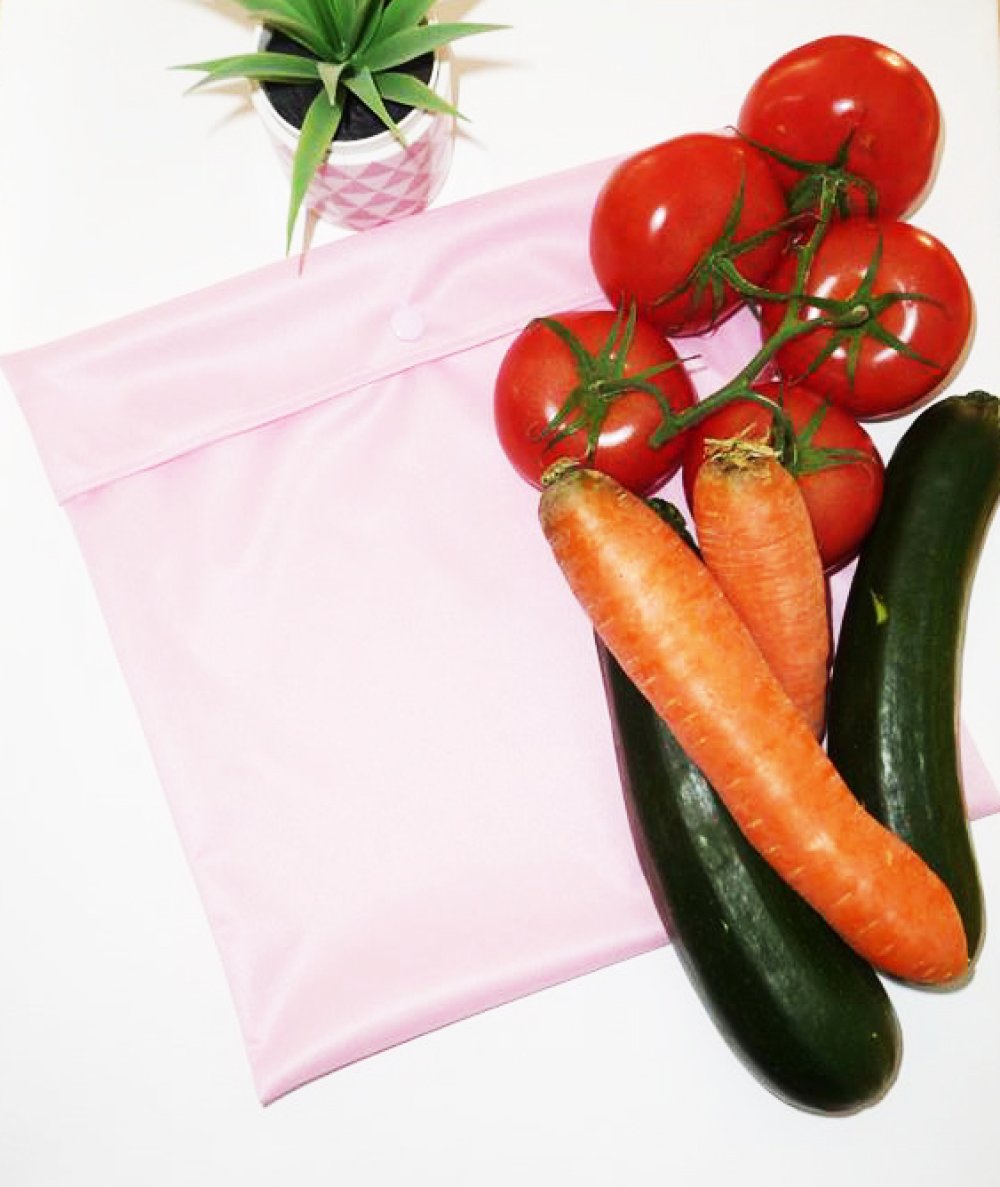 Sac congélation lavable réutilisable écologique zéro déchet rose (maxi) - sac  congélation alternatif - Un grand marché