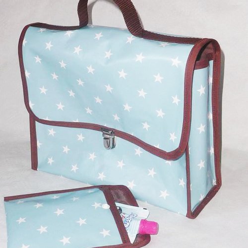 Cartable maternelle et son snack bag for kids - ciel etoile - sac maternelle