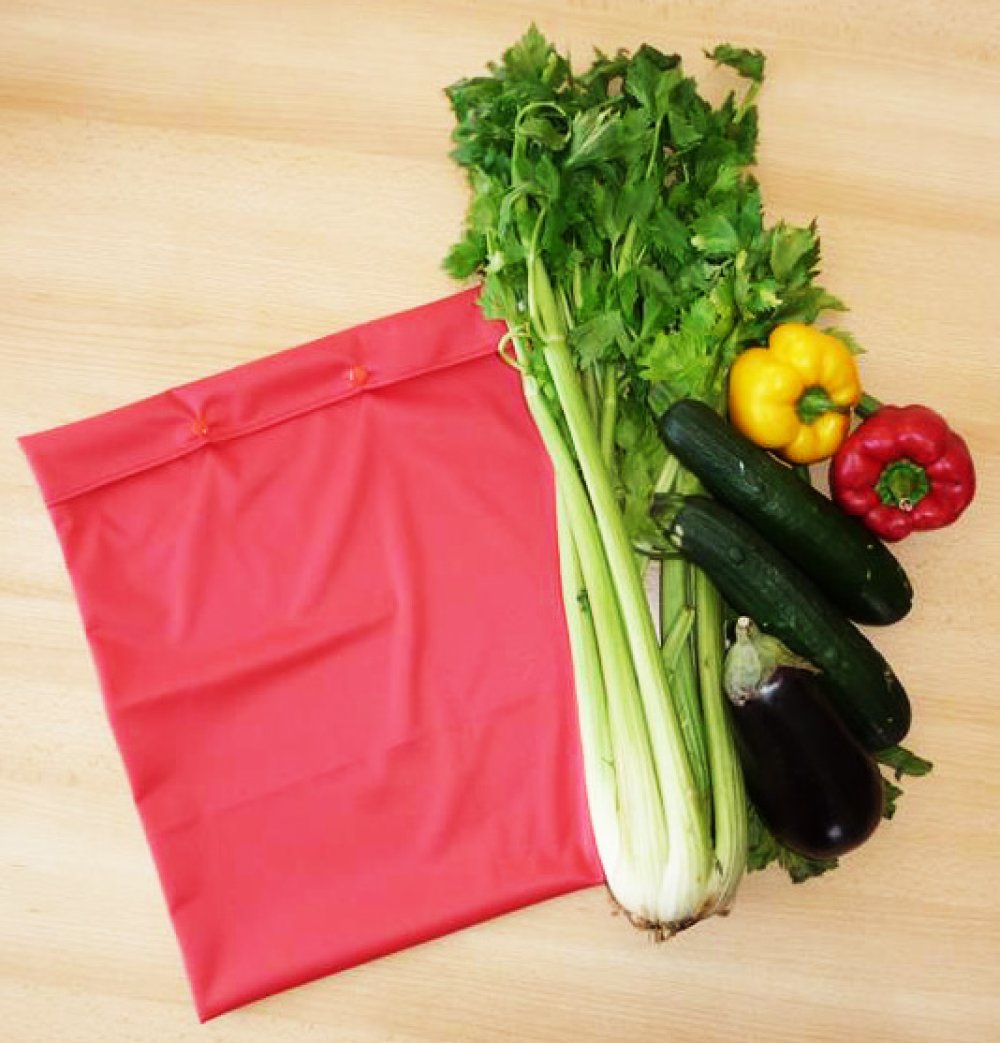 Grand sac congélation lavable réutilisable écologique zéro déchet rouge  (mega) - Un grand marché