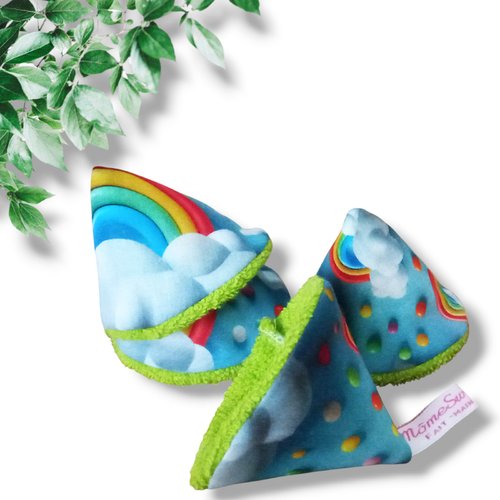 4 tipis à pipi / cônes stop pipi rainbow effet 3d - tipis à zizi