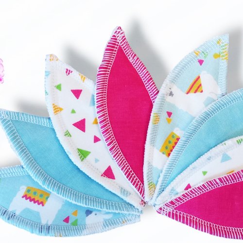 Pad interlabial lavable lama (lot de 8) taille : m - tampons interlabiaux écologiques - pétales interlabiaux