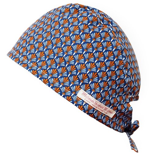 Calot de bloc couvrant - eventail vintage - bloc opératoire- chirurgien- dentiste - sage-femme - infirmière - anesthésiste - médical