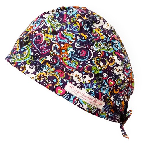 Calot de bloc couvrant - eighties - bloc opératoire- chirurgien- dentiste - sage-femme - infirmière - anesthésiste - médical