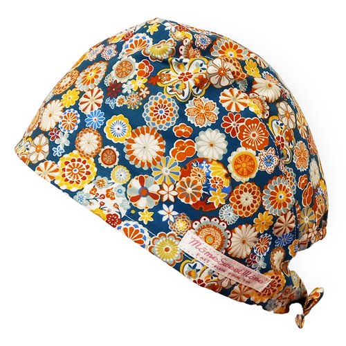 Calot de bloc couvrant - hinata - bloc opératoire- chirurgien- dentiste - sage-femme - infirmière - anesthésiste - médical