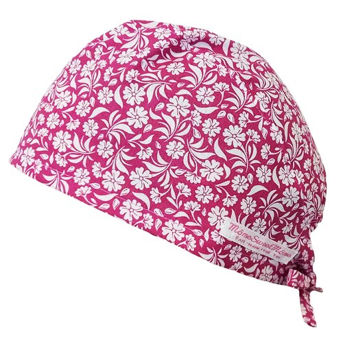 Calot de bloc couvrant - garden (fuchsia) - bloc opératoire- chirurgien- dentiste - sage-femme - infirmière - anesthésiste - médical