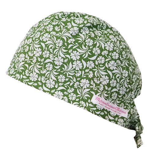 Calot de bloc couvrant - garden (vert) - bloc opératoire- chirurgien- dentiste - sage-femme - infirmière - anesthésiste - médical