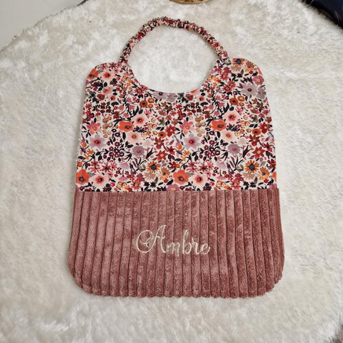 Bavoir/serviette de cantine/broderie