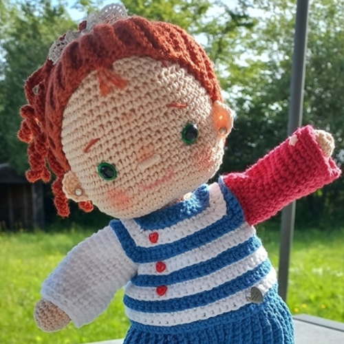 Ophelie poupée au crochet
