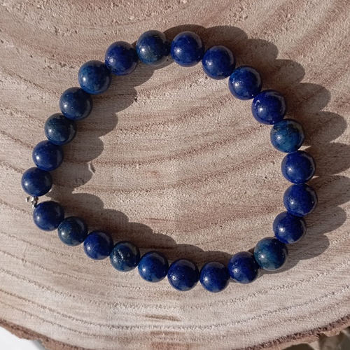 Bracelet en lapis-lazuli 8 mm