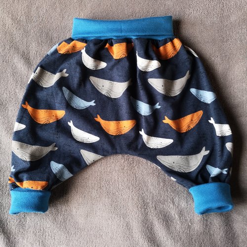 Sarouel évolutif en jersey, 6 mois, cadeau naissance