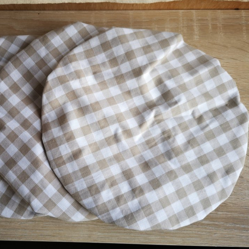 Lot de 3 couvercles en coton pour saladier