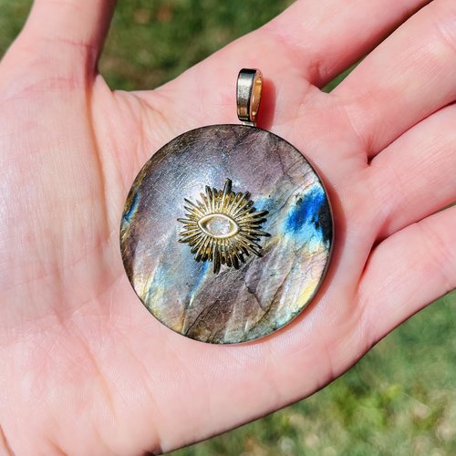 Pendentif labradorite