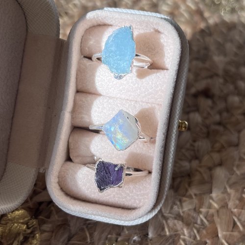 Bague argent 925 et pierre fine