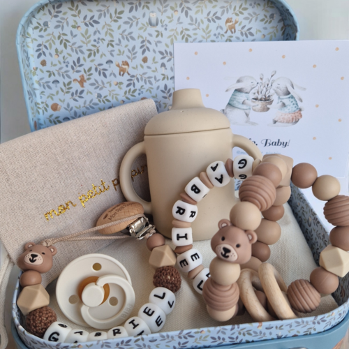 Coffret cadeau naissance petit ourson