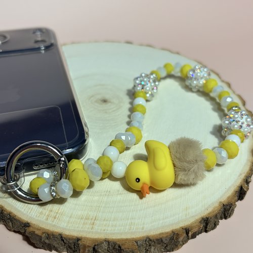 Bijoux de téléphone canard scintillant