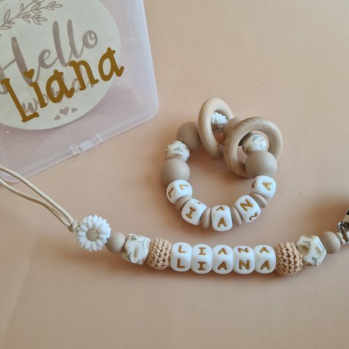 Coffret eva | attaché tétine et anneau dentition